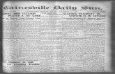 Gainesville Daily Sun. (Gainesville, Florida) 1909-11-26 [p ].ufdcimages.uflib.ufl.edu/UF/00/02/82/98/01308/00424.pdfTEACHERS IN- STITUTE AtACHUA Negroes STETSON Creating PLAYED SESSION