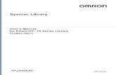 Sysmac Library User’s Manual for EtherCAT 1S Series Library · The EtherCAT 1S Series Library is used to initialize the absolute encoder, back up and restore the parameters for
