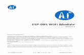 ESP-08S WiFi Module - ecksteinimg.de ESP-08SWIFI Module-EN.pdf · ESP-08S WiFi module is developed by encapsulates Tensilica L106 integrates industry Clock speed support 80 MHz, 160