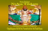 sadagopan Thilakam.pdfFirst SlOkam (anushtup Metre) deals with salutations to the Guru Parampara. The Second slOkam (anushtup metre) is an important one explaining the significance