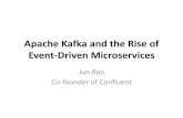 Apache Kafka and the Rise of Event-Driven Microservices · Apache Kafka and the Rise of Event-Driven Microservices Jun Rao Co-founder of Confluent
