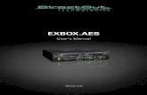 EXBOX.AES User's Manual · 2017-03-25 · EXBOX.AES Manual - Version 2.0 page 5 of 60 About This Manual About This Manual How to Use This Manual This manual guides you through the