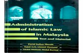 irep.iium.edu.myirep.iium.edu.my/65763/1/Book Administration 2001.pdf · ADMINISTRATION OF ISLAMIC LAW IN MALAYSIA Text and Material Farid Sufian Shuaib 1 1 B (HUM). I-LM (London)