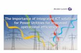 The importance of integrated ICT solutions for Power Utilities for … · 2019-09-02 · IP/MPLS C/DWDM Technology Deployed . ... ALU OmniSwitches OPERATIONAL APPLICATIONS CORPORATE