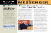 MAIN STREET MESSENGER - 4 mAIn stReet AwARDs â€“ 2009 Each year Main Street Iowa presents awards to