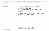 GAO-07-508SP, PRINCIPLES OF FEDERAL APPROPRIATIONS …...GAO-07-508SP Appropriations Law—AU06 Preface Chapter1 We are pleased to present the annual update of the third edition of