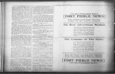 Ft. Pierce News. (Fort Pierce, Florida) 1908-09-18 [p ]. 2009-02-15آ  Mediumft NEVSV PIERCE PIERCE Advertising