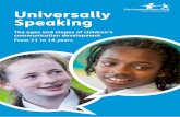 Universally Speaking - t More than 1 million children in the UK have long term, persistent difficulties