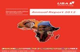RC: 2457 · Annual Report 2012 United Bank for Africa Plc RC: 2457 Partnering with Africa for development AFRICA LONDON NEW YORK PARIS Africa’s global bank Nigeria Ghana Cameroon