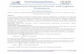 Comparison between Fourier and Laplace Transform · Laplace–Stieltjes transform is the Laplace transform of the Stieltjes measure associated to g. So in practice, the only distinction