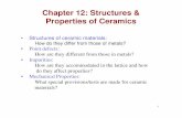 Chapter 12: Structures & Properties of Ceramicsweb.eng.fiu.edu/wangc/EGN3365-12.pdf · 2014-12-17 · Ceramic Phase Diagrams ° For the MgO/Al 2O3 phase diagram, what are the: a)