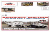 ABSOLUTE AUCTION - Hunyady Auction Company · Excavator, s/n 0131327, powered by Deutz diesel engine and hydraulic drive, equipped with 71” dipper stick with auxiliary hydraulics