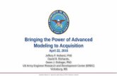 Bringing the Power of Advanced Modeling to Acquisitionsites.nationalacademies.org/cs/groups/pgasite/... · Distribution Statement A – Approved for public release by DOPSR. Distribution