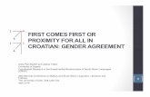 FIRST COMES FIRST OR PROXIMITY FOR ALL IN ...bib.irb.hr/datoteka/813866.Peti-Stantic_Tusek_2016_First...FIRST COMES FIRST OR PROXIMITY FOR ALL IN CROATIAN: GENDER AGREEMENT Anita Peti-Stantić