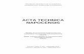 ACTA TECHNICA NAPOCENSIS - Ingineria Mediului...comunicării, ale filosofiei, ale istoriei, ale antreprenoriatului și ale altor domenii. Poate răspunsul cel mai ușor ar fi acela