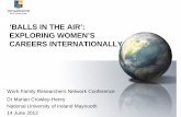 ‘BALLS IN THE AIR’:IN THE AIR’: EXPLORING WOMEN’S CAREERS ...eprints.maynoothuniversity.ie/3888/1/MC_Balls_in_the_air.pdf · have a partner that’s always said: “ok, you