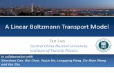 A Linear Boltzmann Transport Model• We present a computation of jets modification in QGP within the Linear Boltzmann Transport (LBT) model in which both the elastic and inelastic