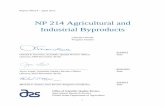 NP 214 Agricultural and Industrial Byproducts Panel Report.pdf · research within their respective fields of agricultural and industrial byproducts. The panels received a telephone/web-based