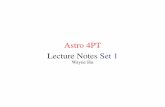 Astro 4PT Lecture NotesSet 1background.uchicago.edu/~whu/Courses/Ast408_19/ast4PT_01.pdf · Mukhanov, Feldman, Brandenberger (1992), Phys. Reports, 215, 203 Malik & Wands (2009),