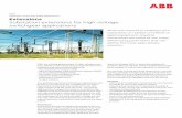 Extensions Substation extensions for high-voltage ... Extensions Substation extensions for high-voltage