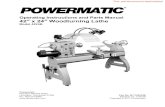 Operating Instructions and Parts Manual 42 x 24 Woodturning Lathe …content.powermatic.com/assets/manuals/1794224B_man_EN.pdf · 2018-12-19 · 25. Turn off the machine before cleaning.