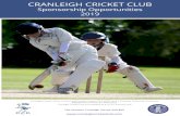 CRANLEIGH CRICKET CLUB - Amazon S3 · 2019-07-02 · 6 Cranleigh Cricket Club | IMPACT REPORT 2018 Premier Sponsorship - £8,000 per annum (SOLD 2019 –2021) Adult Match and Training