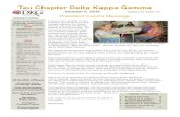 Tau Chapter Delta Kappa Gamma · 2018-09-24 · TAU CHAPTER DELTA KAPPA GAMMA 5 TAU COMMITTEES AT WORK My big project this summer, which is still not complete, has been to update