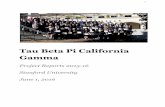 Tau Beta Pi California Gamma · 2016-06-02 · We were honored to serve the Tau Beta Pi California Gamma chapter this year. We will treasure the new friends and memories we made,