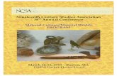 Nineteenth Century Studies Association 36th Annual …...Nineteenth Century Studies Association 36th Annual Conference Material Cultures/Material Worlds PROGRAM March 26-28, 2015 –