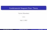 Combinatorial Heegaard Floer TheoryCiprian Manolescu (UCLA) Combinatorial HF Theory July 2, 2012 21 / 1 Other related results: One can give combinatorial proofs of invariance for knot