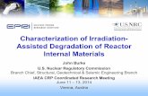 Characterization of Irradiation - Assisted Degradation of Reactor Internal Materials · 2014-06-02 · Characterization of Irradiation-Assisted Degradation of Reactor Internal Materials