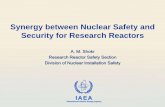 Synergy between Nuclear Safety and Security for Research Reactors · 2012-04-24 · IAEA Introduction •Nuclear Safety: Main concerns are radiological risk to human and environment,
