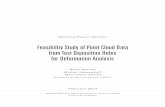 Feasibility Study of Point Cloud Data from Test Deposition ... · Feasibility Study of Point Cloud Data from Test Deposition Holes for Deformation Analysis. ... Point cloud processing