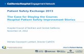 Patient Safety Exchange 2013 The Case for Staying the Course: … · 2019-04-26 · Patient Safety Exchange 2013 The Case for Staying the Course: Hospital Patient Safety Improvement