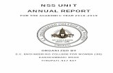 NSS UNIT ANNUAL REPORT - SVEWsvew.edu.in/documents/NSS REPORT (A.Y.2018-19).pdfnss unit annual report for the academic year 2018-2019 organized by s.v. engineering college for women