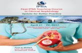 First IPNA Teaching Course in Clinical Nephrologyipna-online.org/Media/ipna_program.pdf · 2019-04-04 · Update for Better Practice April 21 - 22, 2017 Hilton Beirut Habtoor Grand