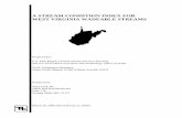 A STREAM CONDITION INDEX FOR WEST VIRGINIA WADEABLE …dep.wv.gov/WWE/watershed/bio_fish/Documents/WVSCI.pdf · 2010-03-25 · A Stream Condition Index for West Virginia Wadeable