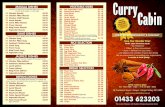 A w a r d W i n n i n gn t & T a k e a wR e s t a u r aa ... - Curry Cabin · & chicken boti, served with fried onions 2 Chicken Shami Kebab £3.10 S p ic edh k nm fr 3 Seek Kebab