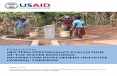 Mid-Term Evaluation of the Water Resources Integration … · 2019-02-06 · The purpose of the midterm evaluation of the Water Resources Integration Development Initiative - (WARIDI)