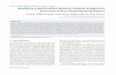 › Building_a_Method_for_Writing_Clinical_Judgment_It.pdf Journal of Applied Testing Technology, Vol 20(S2), 21-36 ...Joe Betts, William Muntean, Doyoung im, atalie Jorion and Philip
