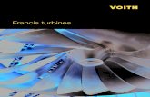 25 04 Broschüre Francis turbines · 4 5 Characteristics From the beginning, Francis turbine development has always been synonymous with Voith. With decades of continuous optimiza-tion