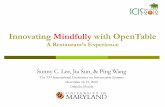 Innovating Mindfully with OpenTable - TerpConnectpwang/ICIS 2012-OpenTable.pdfSonny C. Lee, Jia Sun, & Ping Wang The 33rd International Conference on Information Systems December 16-19,