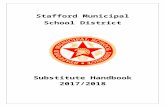 STAFFORD MSD · Web viewStafford Municipal School District Substitute Handbook 201 7/2018 The mission of S MSD is to ensure that 100% of our students will be college or career ready,