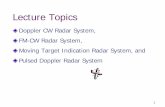 Doppler CW Radar System, FM-CW Radar System, Moving Target Indication Radar System ...site.iugaza.edu.ps/mouda/files/2010/02/Doplar_radar.pdf · 2009-11-21 · MTI Radar (measures