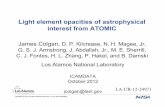 Light element opacities of astrophysical interest …...Operated by the Los Alamos National Security, LLC for the DOE/NNSA Light element opacities of astrophysical interest from ATOMIC
