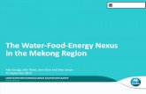 The Water-Food-Energy Nexus in the Mekong Region · 2015-05-26 · Alternative investment: Modern rice crops . CSIRO. Exploring Mekong Region Futures Page 24 Rice production response