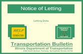 Notice of Letting Bulletin - Illinois Department of Transportation · 2020-01-28 · IMPORTANT NOTICE: TRANSPORTATION BULLETIN REVISIONS . Letting Date: March 5, 2010 . ... 2010 “Notice