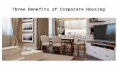 Three Benefits of Corporate Housing
