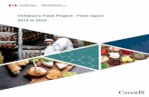 Children’s Food Project - Final report 2014 to 2015 · 2019-06-06 · yogurt, pureed fruits, pureed vegetables, juices, pureed fruit and vegetable combinations, and pureed infant