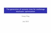 The generation of scenario trees for multistage stochastic ... · Multistage stochastic optimization problems Many real decision problems under uncertainty involve several decision